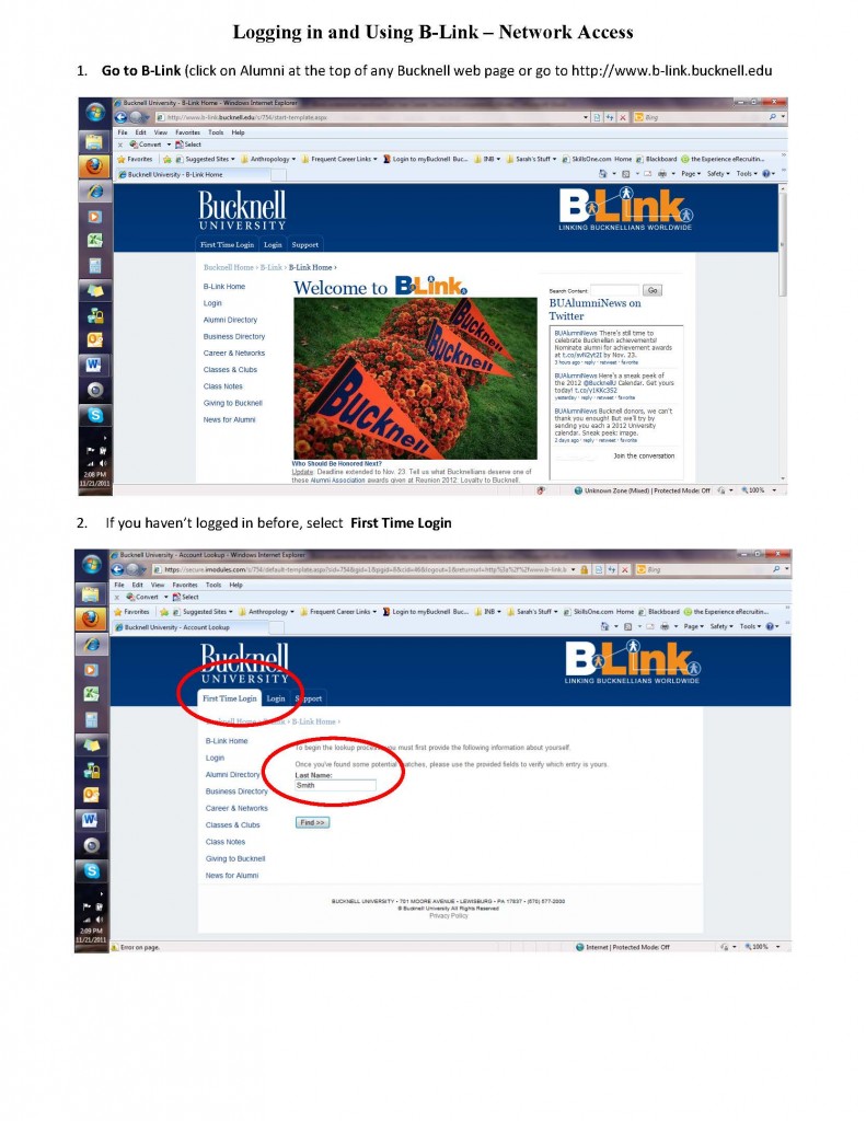 How to Log In and Use B-Link - Network Access 11.11_Page_1